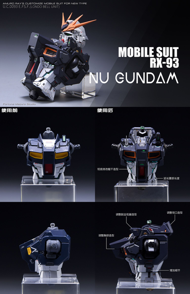 Fortune Meows MG RX93 Nu Gundam ver.KA Conversion Kit 08
