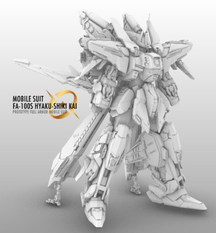 GHS 1 100 Full Armor Hyaku Shiki Kai Conversion Kit 07