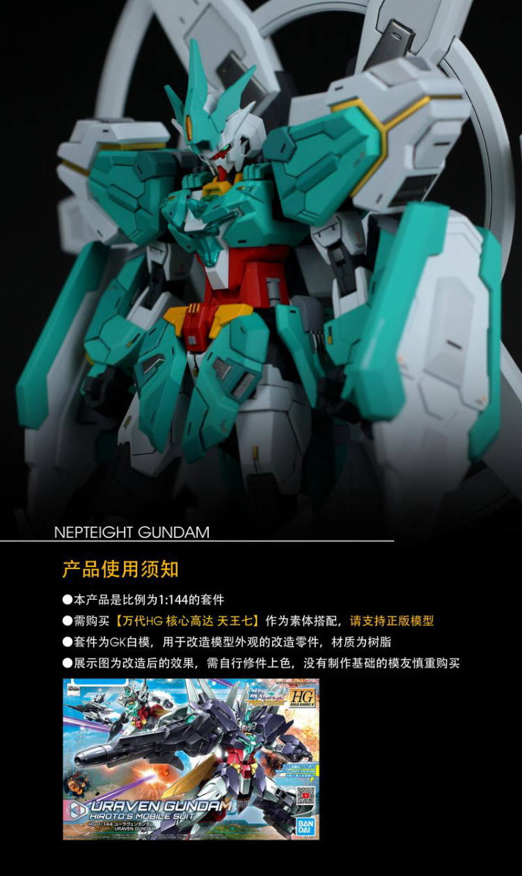 Boom Hobby 1/144 Nepteight Gundam Conversion Kit