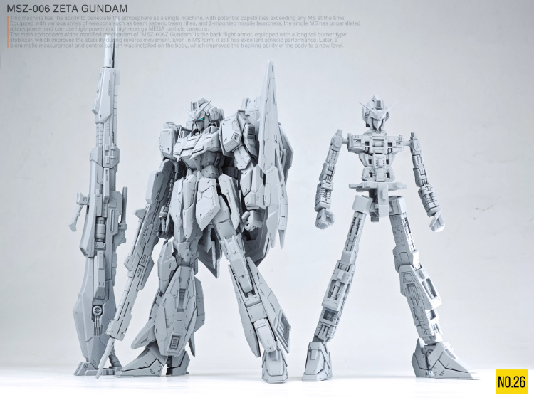 No.26 Studio 1/100 Zeta Gundam Full Resin Kit