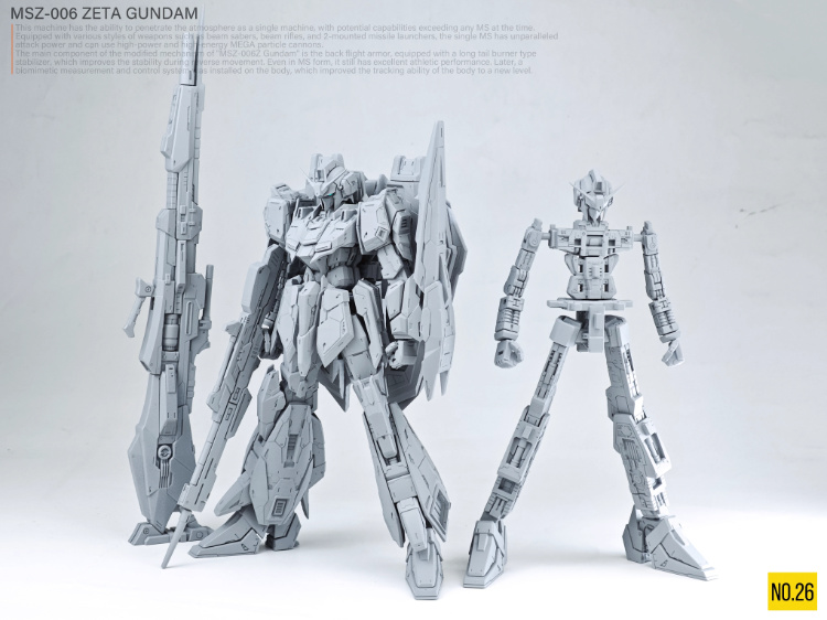 No.26 Studio 1/100 Zeta Gundam Full Resin Kit