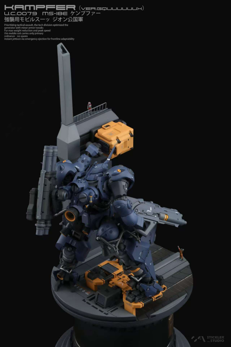 Stickler Studio 1/144 Hangar Display Base Full Resin Kit